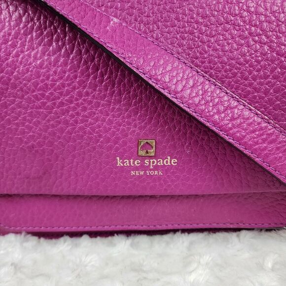Kate Spade New York Leather Crossbody Bag Pink Fushsia - Picture 11 of 11